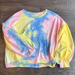 Karlie Blue and Yellow Tie-Dye sweatshirt